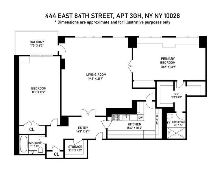 444 East 84th Street, 3GH | floorplan | View 9