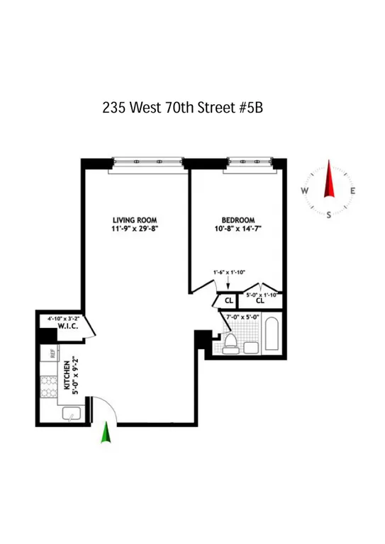235 West 70th Street, 5B | floorplan | View 9