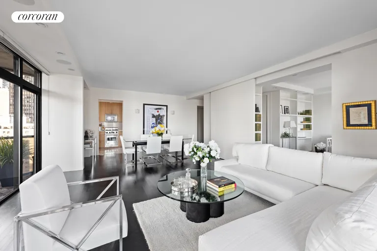 New York City Real Estate | View 100 United Nations Plaza, 22B | Living and dining room | View 2
