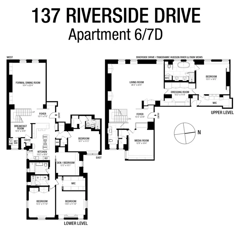 137 Riverside Drive, 7D | floorplan | View 21