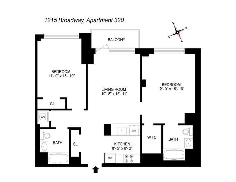 12-15 Broadway, 320 | floorplan | View 12