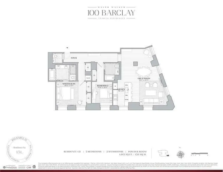 100 Barclay Street, 15L | floorplan | View 14