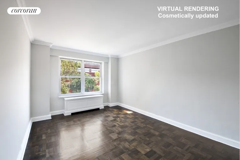 New York City Real Estate | View 2 Fifth Avenue, 3F | Bedroom Virtual Rendering | View 8