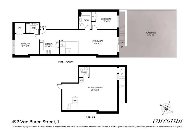 499 Van Buren Street, 1 | floorplan | View 12