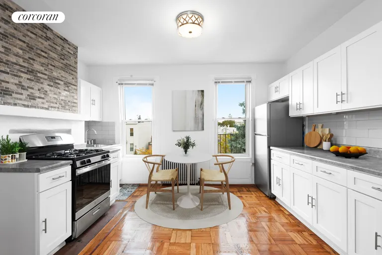 New York City Real Estate | View 182 Eckford Street, 3 | Eat-In Kitchen | View 2