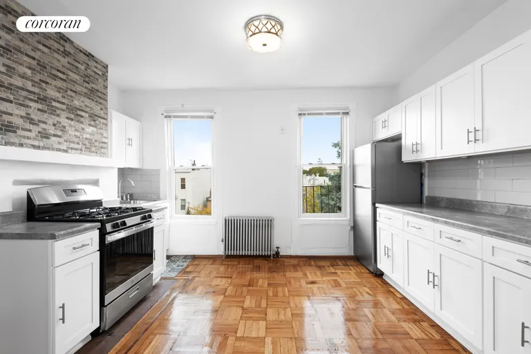 New York City Real Estate | View 182 Eckford Street, 3 | Eat-In Kitchen | View 7
