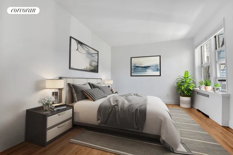 New York City Real Estate | View 120 Bennett Avenue, 5K | Virtually Staged Primary Bedroom | View 6