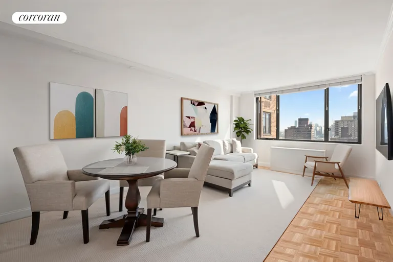 New York City Real Estate | View 300 East 54th Street, 34A | Dining Bay/ Foyer | View 2