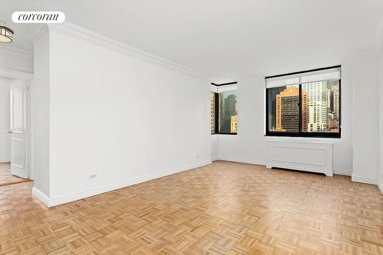 New York City Real Estate | View 377 Rector Place, 22D | 2 Beds, 1 Bath | View 1