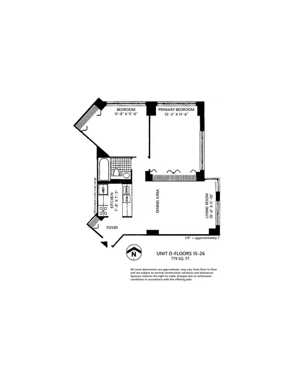 377 Rector Place, 22D | floorplan | View 10