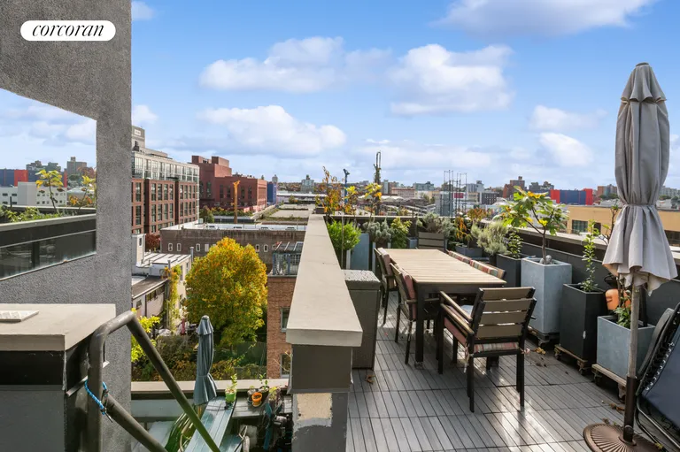 New York City Real Estate | View 398 Bond Street | 5th Floor Outdoor Dining Room | View 14
