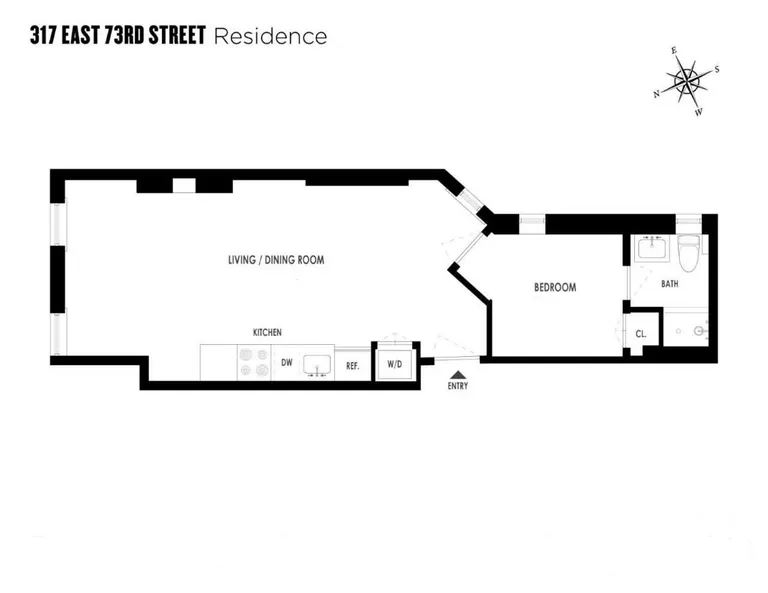 317 East 73rd Street, 4RE | floorplan | View 8