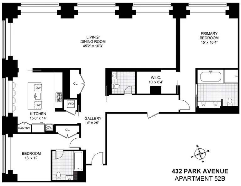 432 Park Avenue, 52B | floorplan | View 14