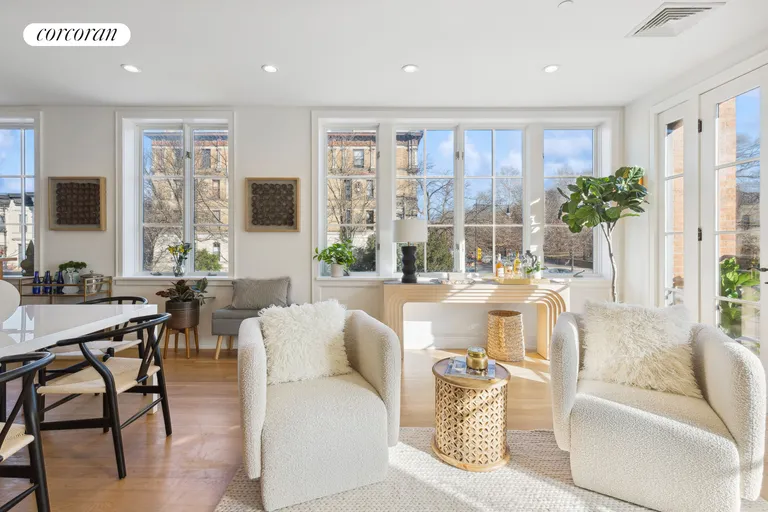 New York City Real Estate | View 142 Prospect Park West, 2 | Living Room | View 3