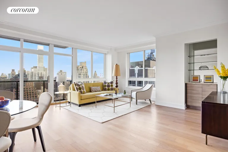 New York City Real Estate | View 100 United Nations Plaza, 35E | Spacious living area | View 2