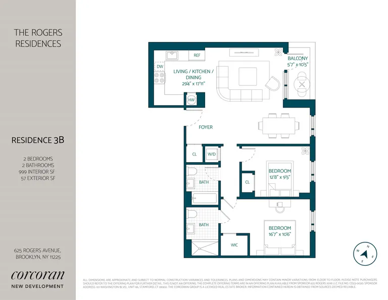 625 Rogers Avenue, 3B | floorplan | View 11