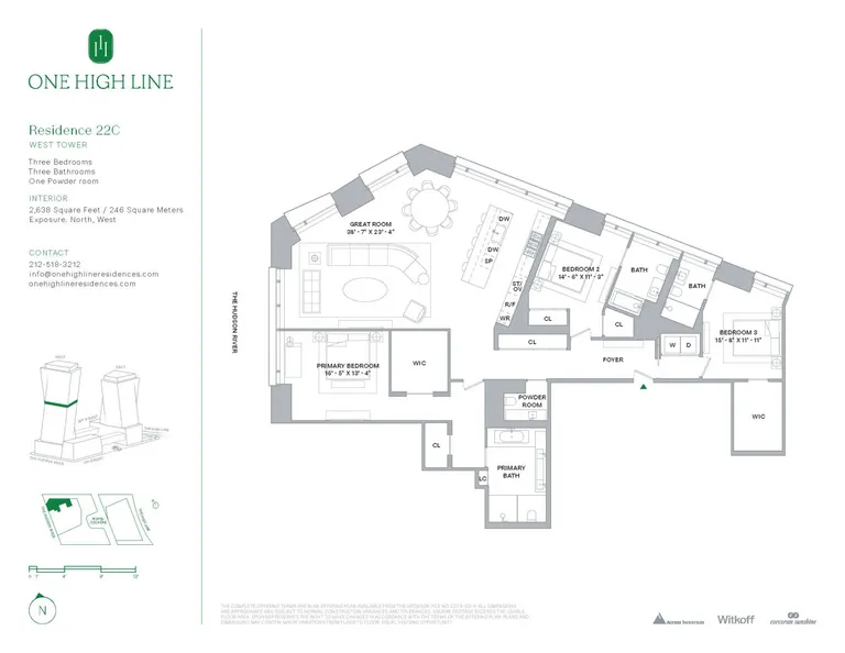 500 West 18th Street, WEST_22C | floorplan | View 7