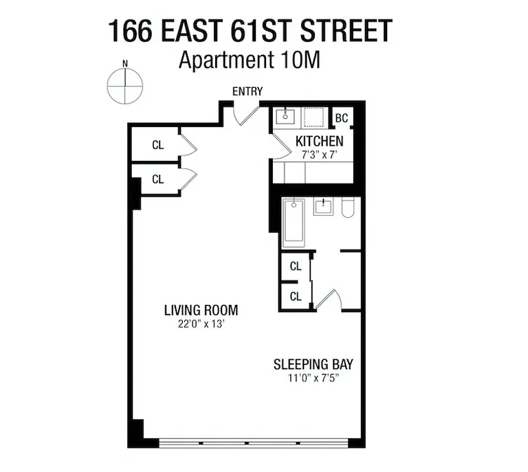 166 East 61st Street, 10M | floorplan | View 5