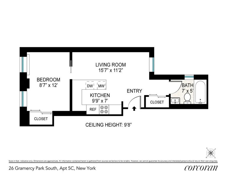 26 Gramercy Park South, 5C | floorplan | View 6