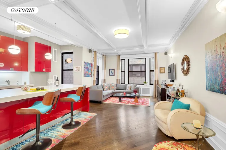 New York City Real Estate | View 215 West 98th Street, 3D | Kitchen/Den | View 3