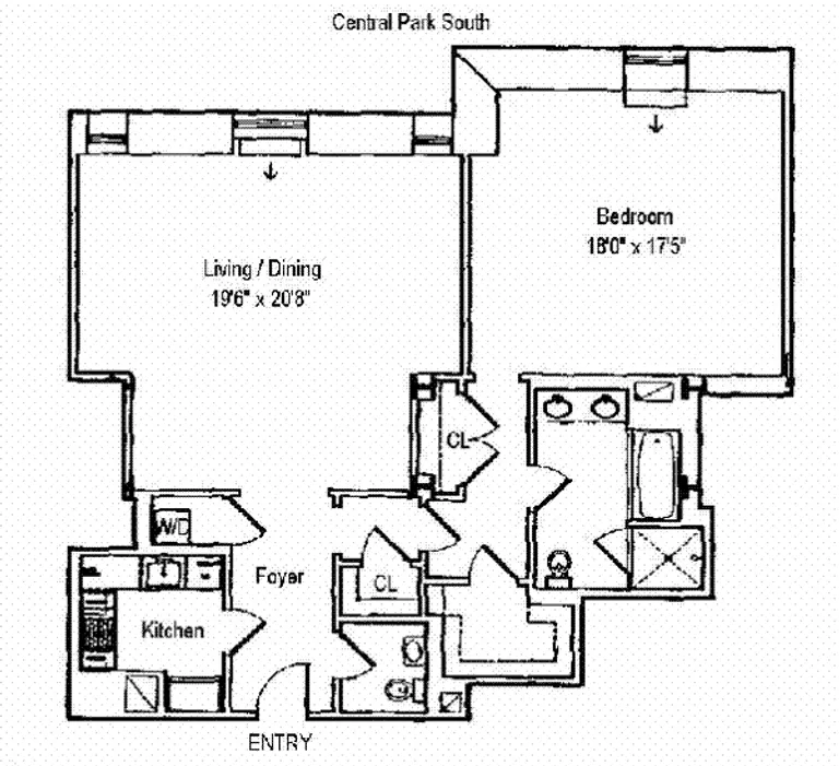 1 Central Park South, 1807 | floorplan | View 8