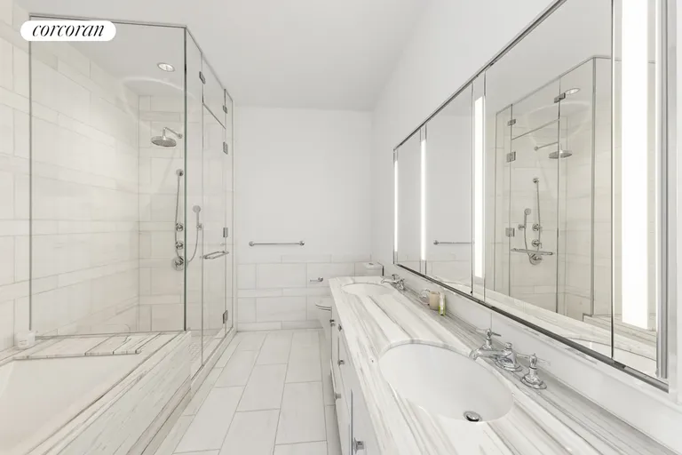 New York City Real Estate | View 30 Park Place, 71B | Primary Bathroom | View 11