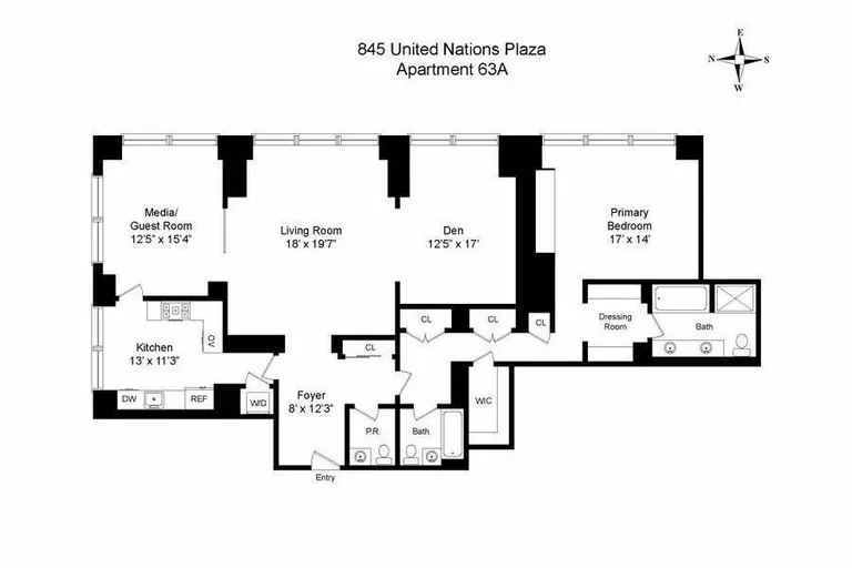 845 United Nations Plaza, 63A | floorplan | View 22