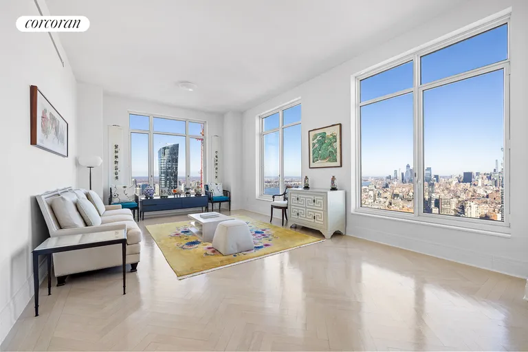 New York City Real Estate | View 30 Park Place, 61A | Living Room | View 2