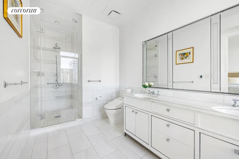 New York City Real Estate | View 30 Park Place, 61A | Primary Bathroom | View 10
