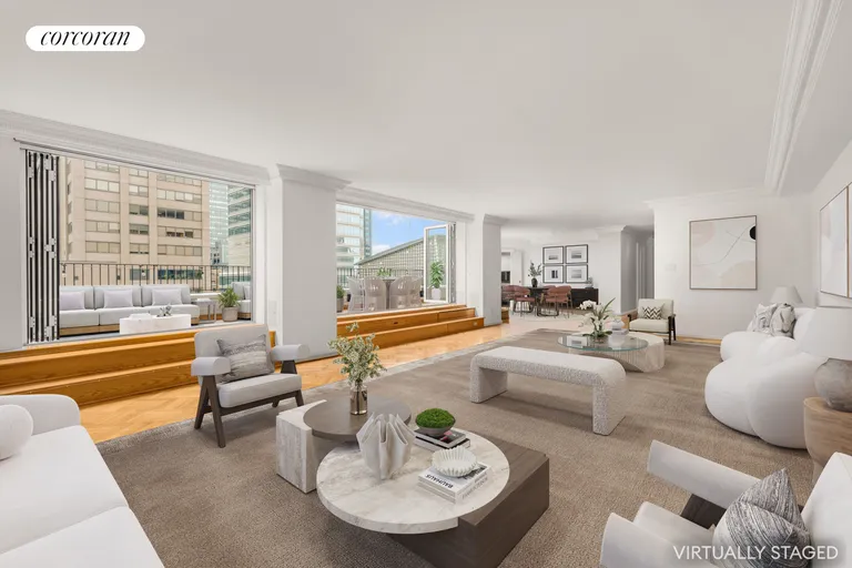 New York City Real Estate | View 200 EAST 58TH STREET, 18C | Formal and Informal Seating Areas | View 2