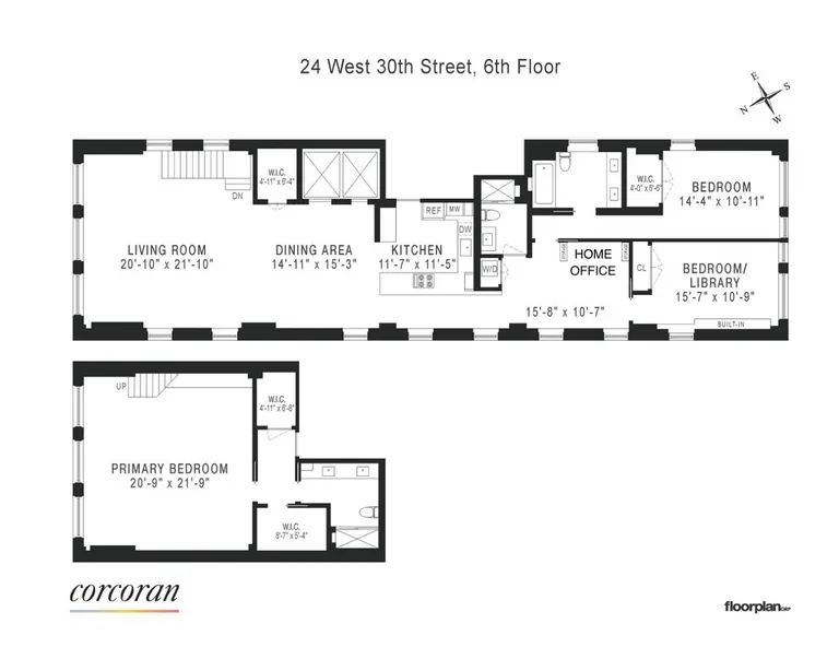24 West 30th Street, 6THFL | floorplan | View 10