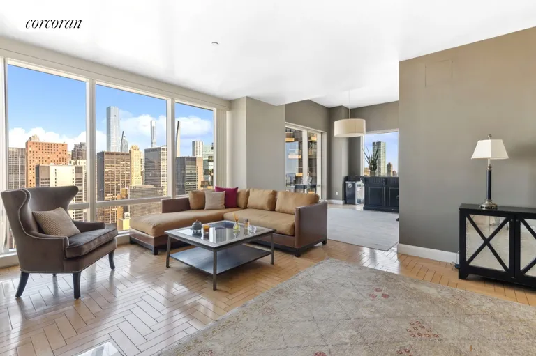 New York City Real Estate | View 845 United Nations Plaza, 49E | Living Room | View 3