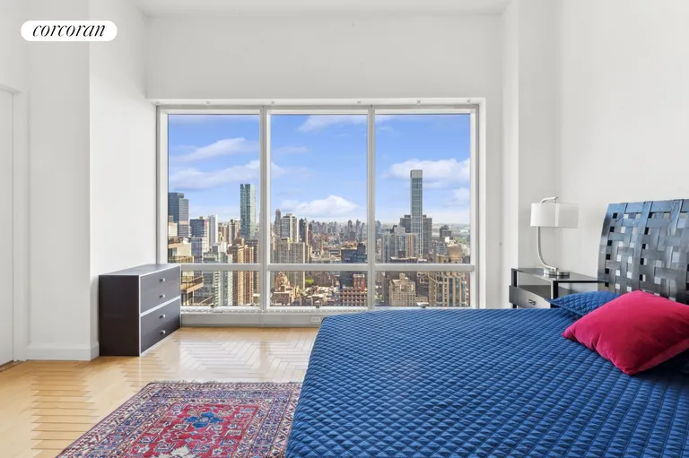 New York City Real Estate | View 845 United Nations Plaza, 49E | Lofty Main Bedroom | View 15