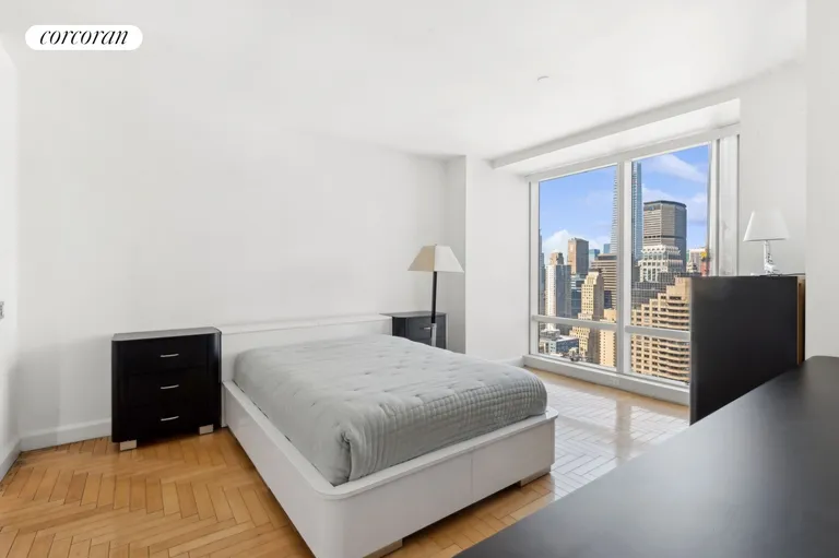New York City Real Estate | View 845 United Nations Plaza, 49E | Second Bedroom with view | View 16