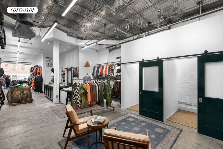 New York City Real Estate | View 238 Mulberry Street | Ground Floor Retail Clothing Store | View 3