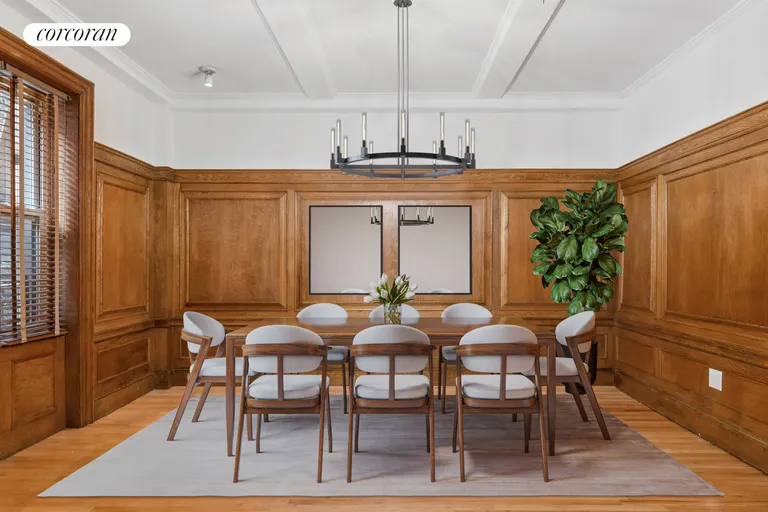 New York City Real Estate | View 203 West 81st Street, 2A | Virtually Staged Dining Room | View 2