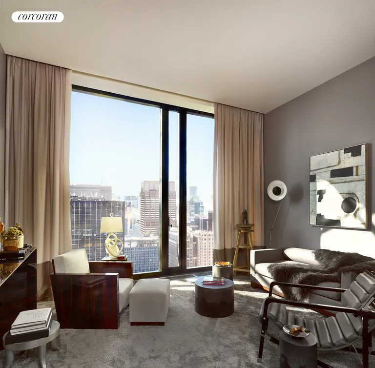 New York City Real Estate | View 111 West 57th Street, 42 | Bedroom | View 6