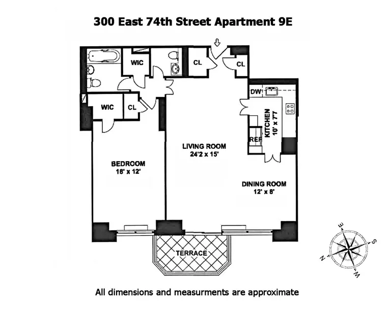 300 East 74th Street, 6E | floorplan | View 11
