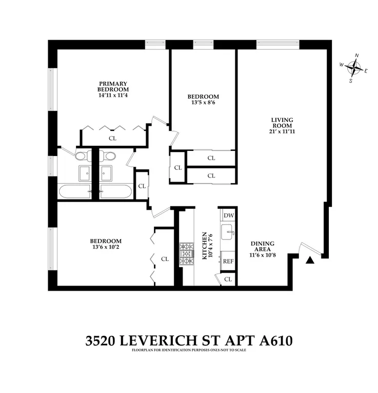 35-20 Leverich Street, 610 | floorplan | View 12