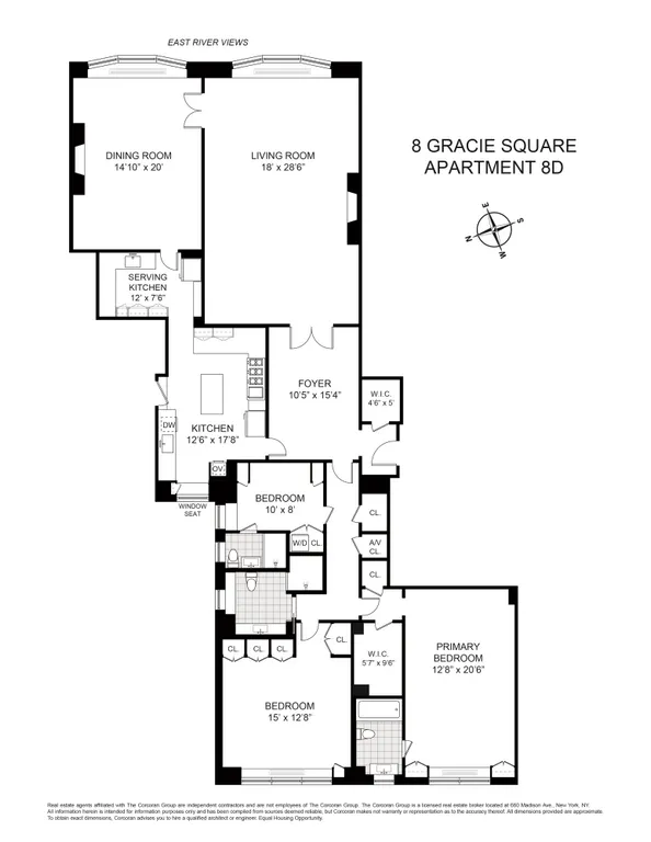 10 Gracie Square, 8D | floorplan | View 20