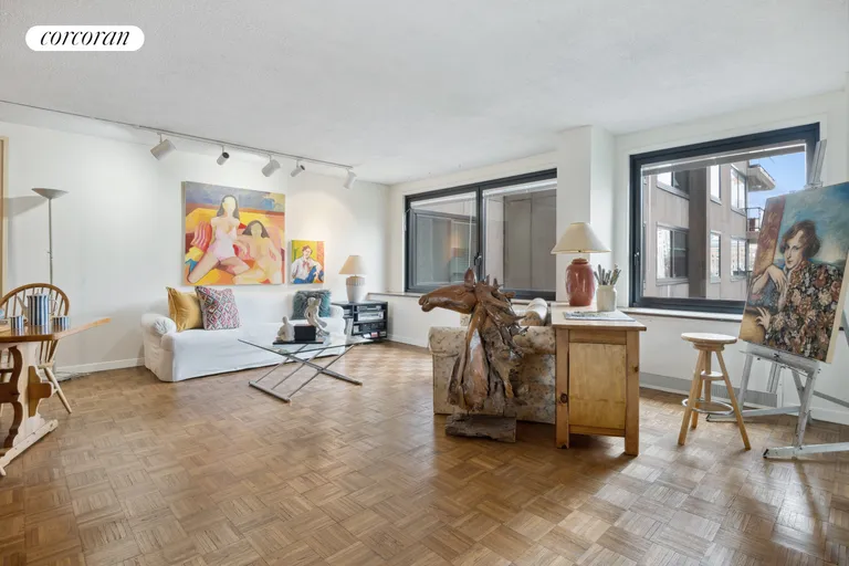 New York City Real Estate | View 531 Main Street, 601 | Living Room | View 4