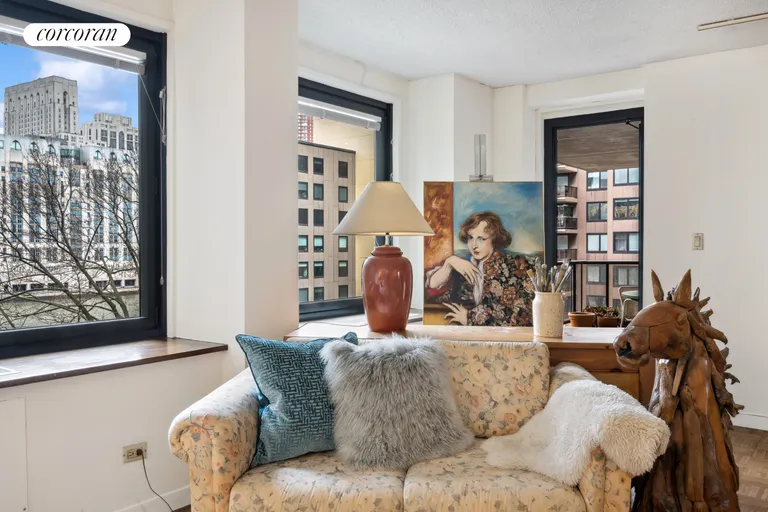 New York City Real Estate | View 531 Main Street, 601 | Living Room/View | View 3