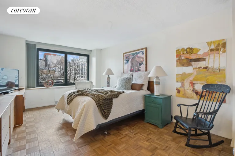 New York City Real Estate | View 531 Main Street, 601 | Primary Bedroom | View 8