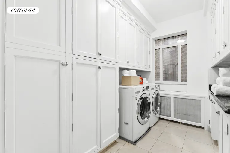 New York City Real Estate | View 25 Central Park West, 2N | Laundry Room in Apt | View 8