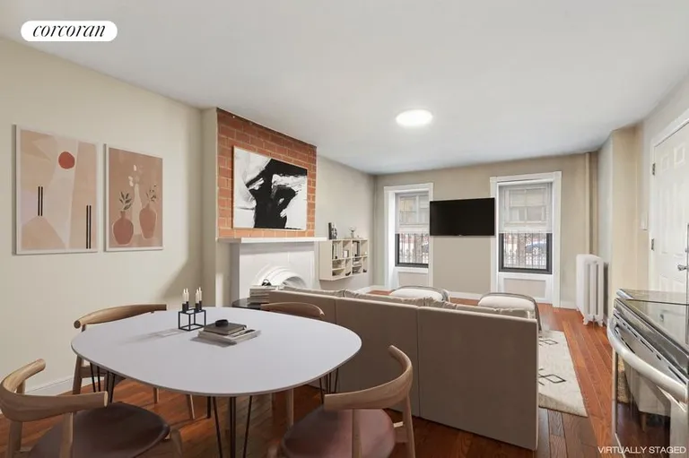 New York City Real Estate | View 498 Monroe Street | Dining area in Garden Unit | View 12