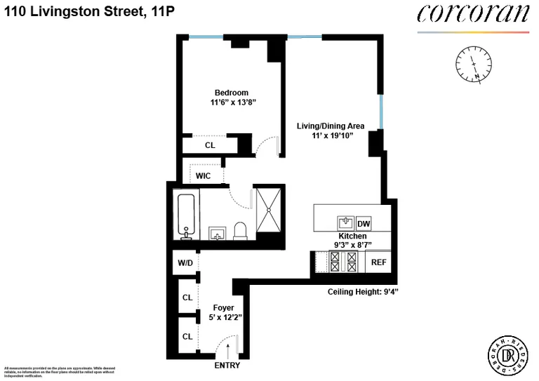 110 Livingston Street, 11P | floorplan | View 11