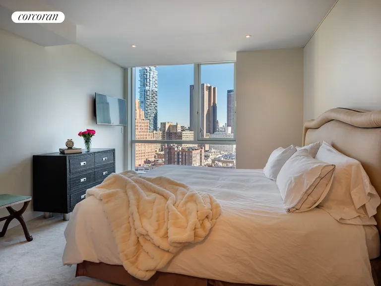 New York City Real Estate | View 200 Chambers Street, 24CDE | Bedroom | View 12