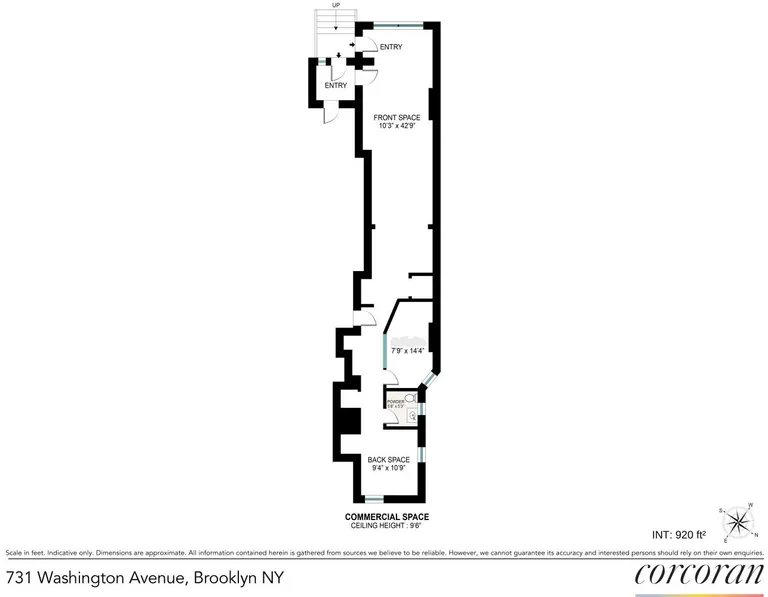 731 Washington Avenue, STOREFRONT | floorplan | View 6