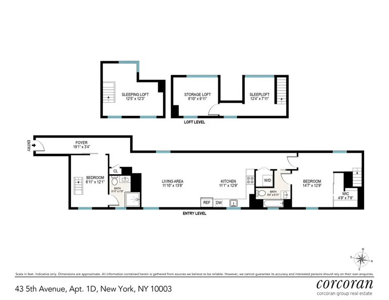 43 Fifth Avenue, 1D | floorplan | View 7