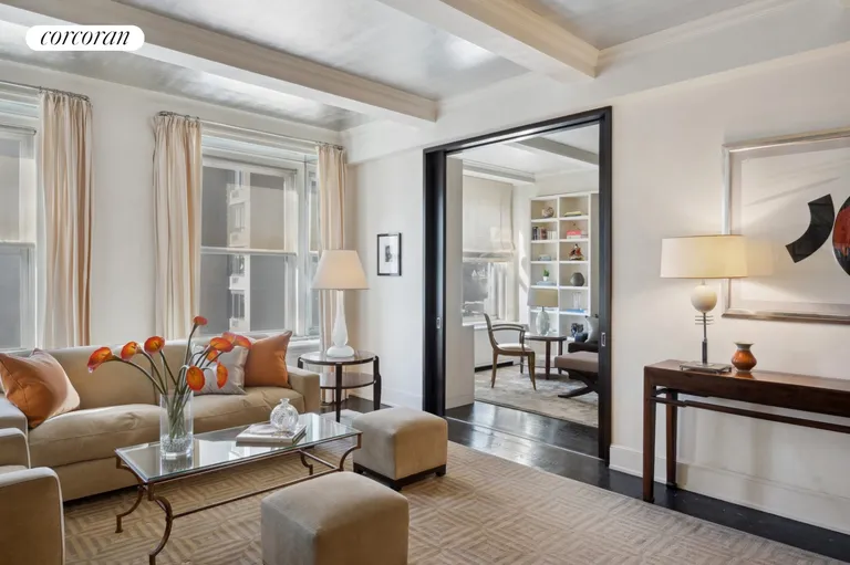 New York City Real Estate | View 1010 Fifth Avenue, 11D | 2nd BR/Den opens to Living Room | View 2